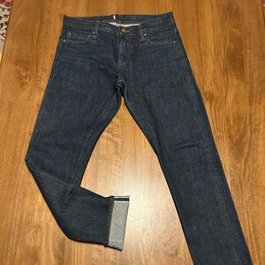 UB401 Unbranded Selvedge Tight Fit Actual Waist 32"